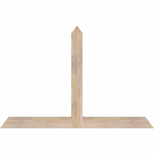 Ekena Millwork Portland Smooth Timber Gable Bracket, Douglas Fir, 48"W x 32"H x 1 1/2"D x 3 1/2"F, 16/12 Pitch GBW048X32X0204POR00SDF - main